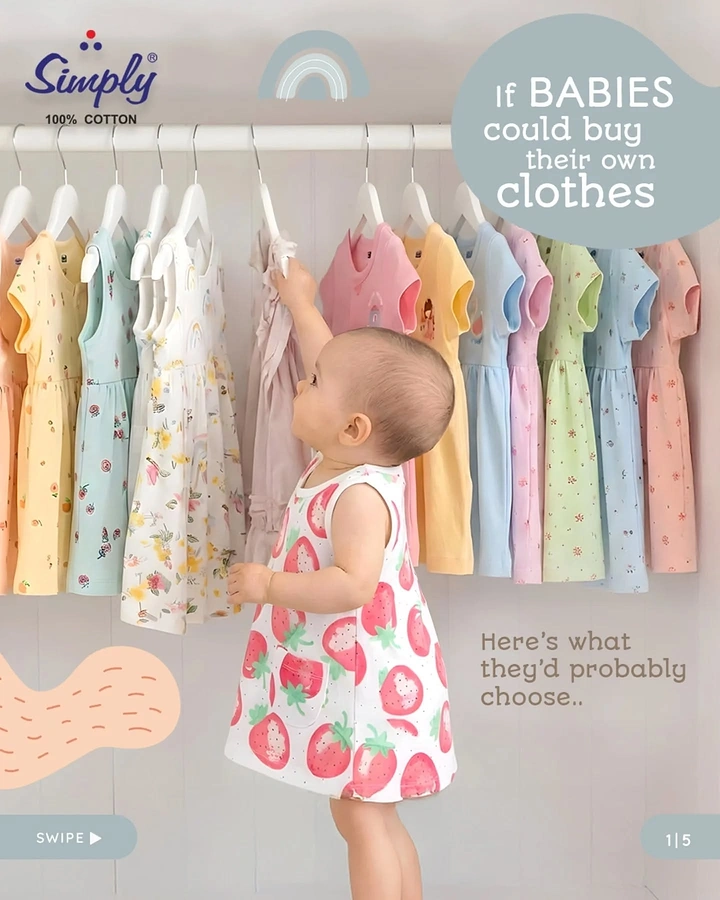 Kids Clothing creative ad: Witty 'if babies could buy' copy
