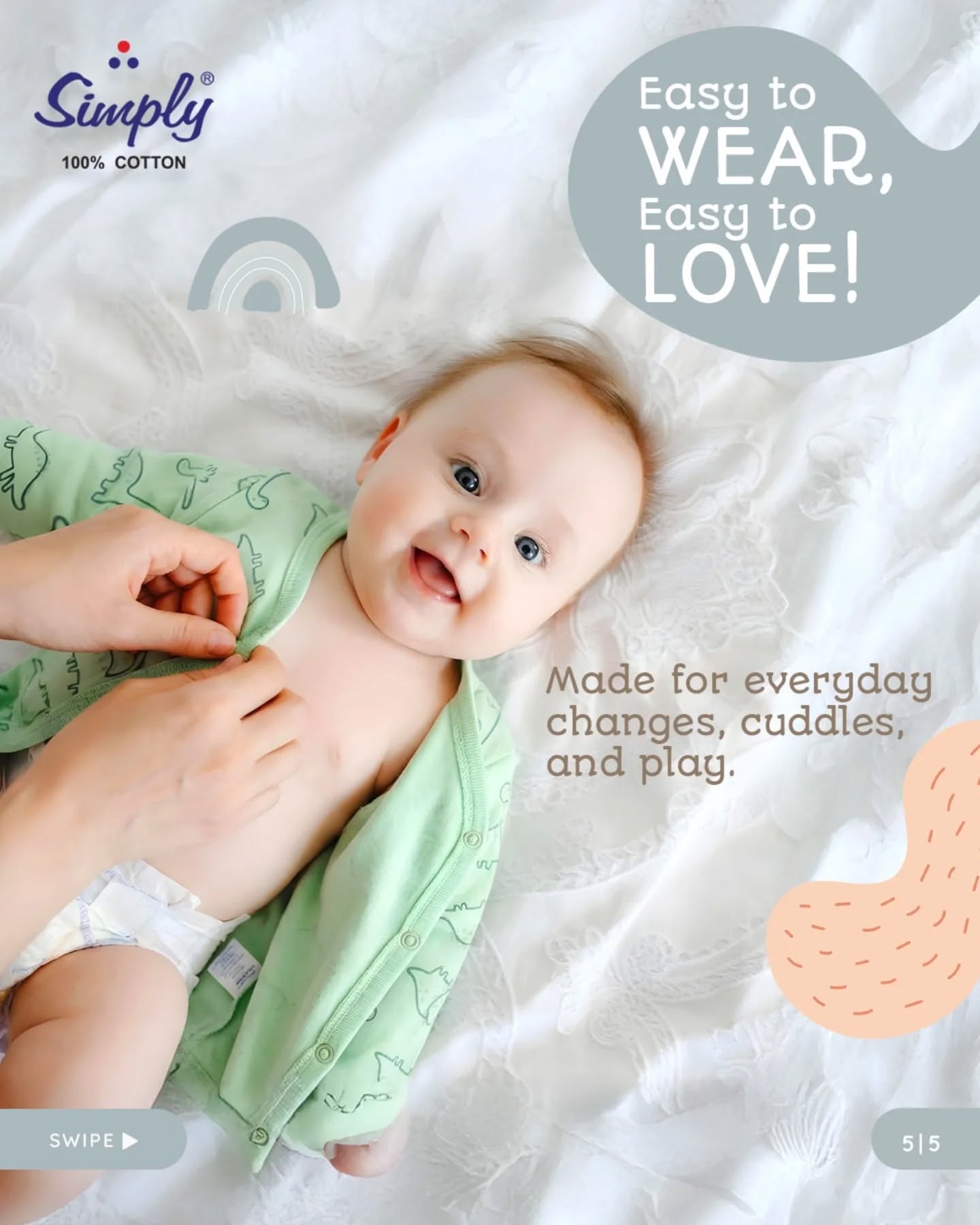 Instagram post: Witty 'if babies could buy' copy, slide 5