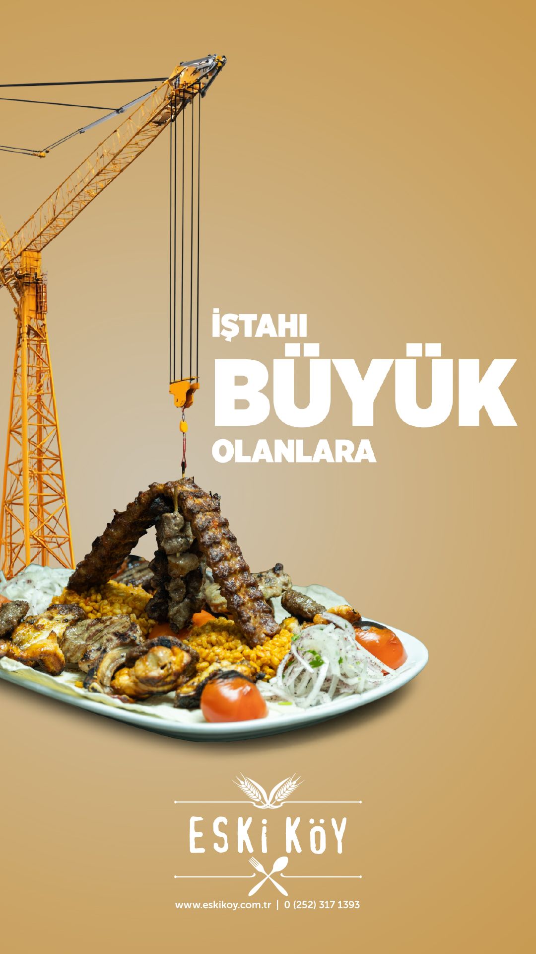 Story: Crane lifts oversized appetite metaphor