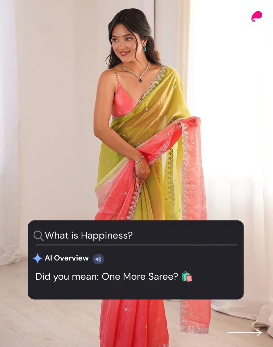 Instagram post: AI Overview search parody copy, slide 2