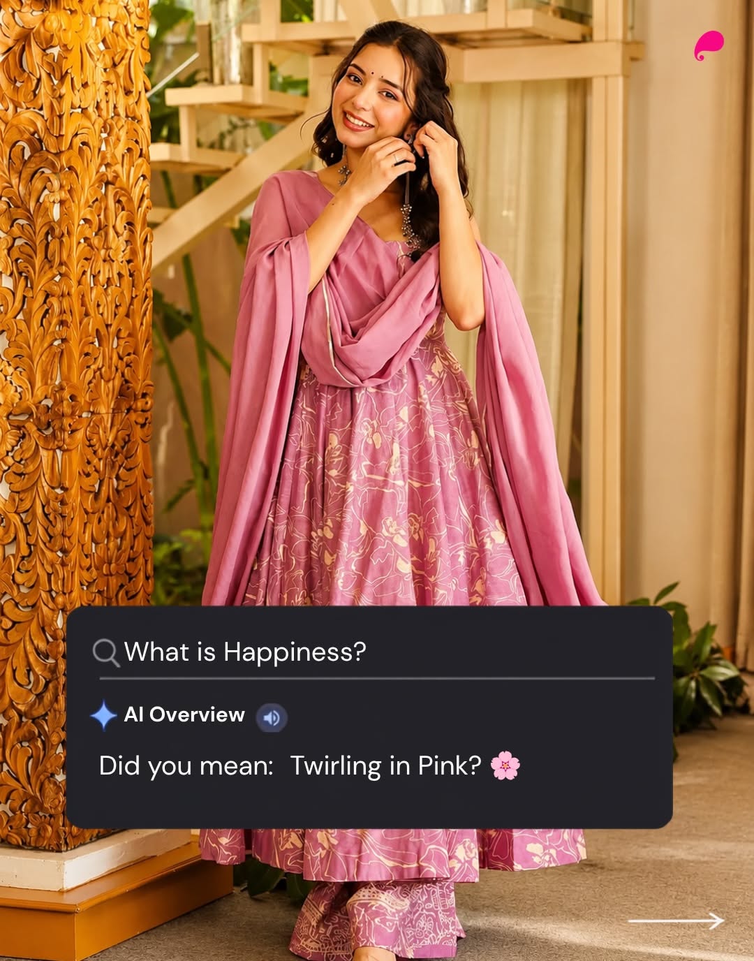 Instagram post: AI Overview search parody copy, slide 4