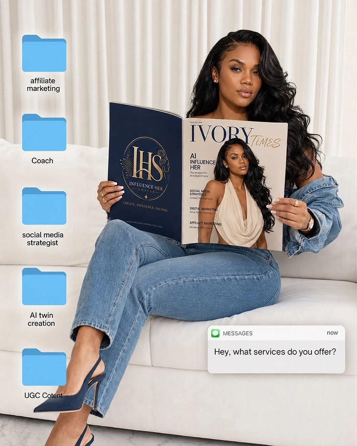 Life & Business Coaches creative ad: Service folders create visual offer map