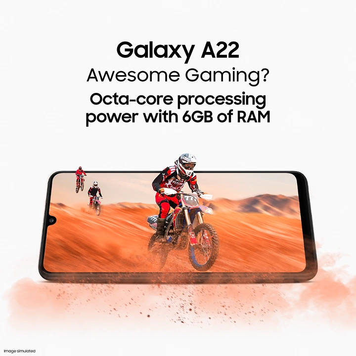 Gaming & Esports creative ad: Dirt bike bursting out of phone screen