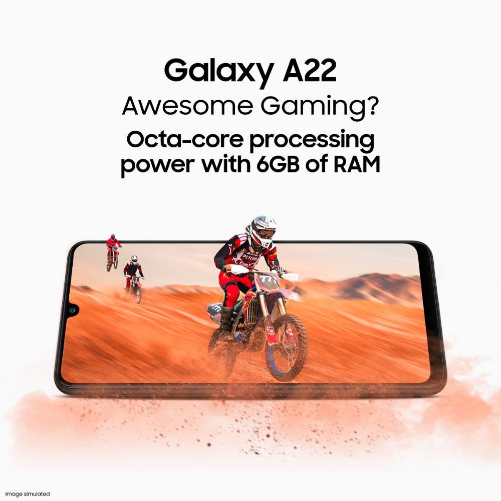 Instagram post: Dirt bike bursting out of phone screen