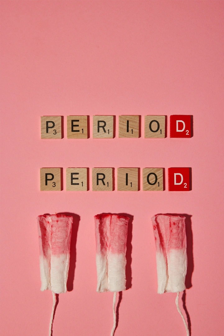 Period Care & Feminine Hygiene creative ad: Tampons become typographic period marks