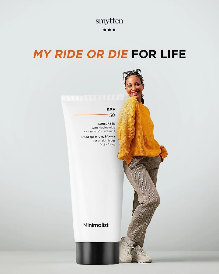 Sunscreen & Sun Care creative ad: Ride-or-die product pairing is witty