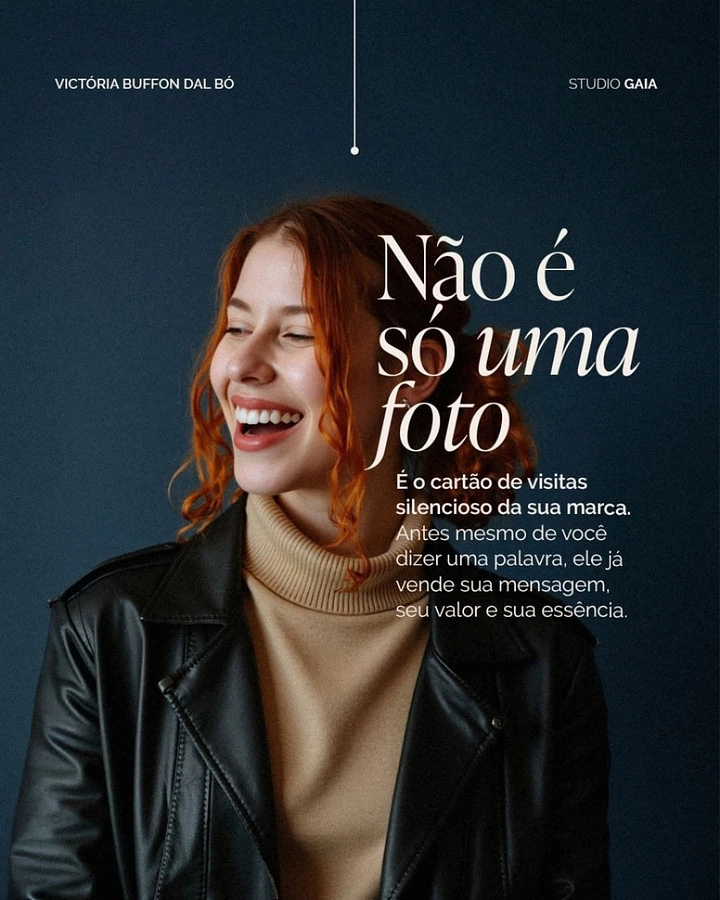 Photography creative ad: 'Not just a photo' editorial portrait ad