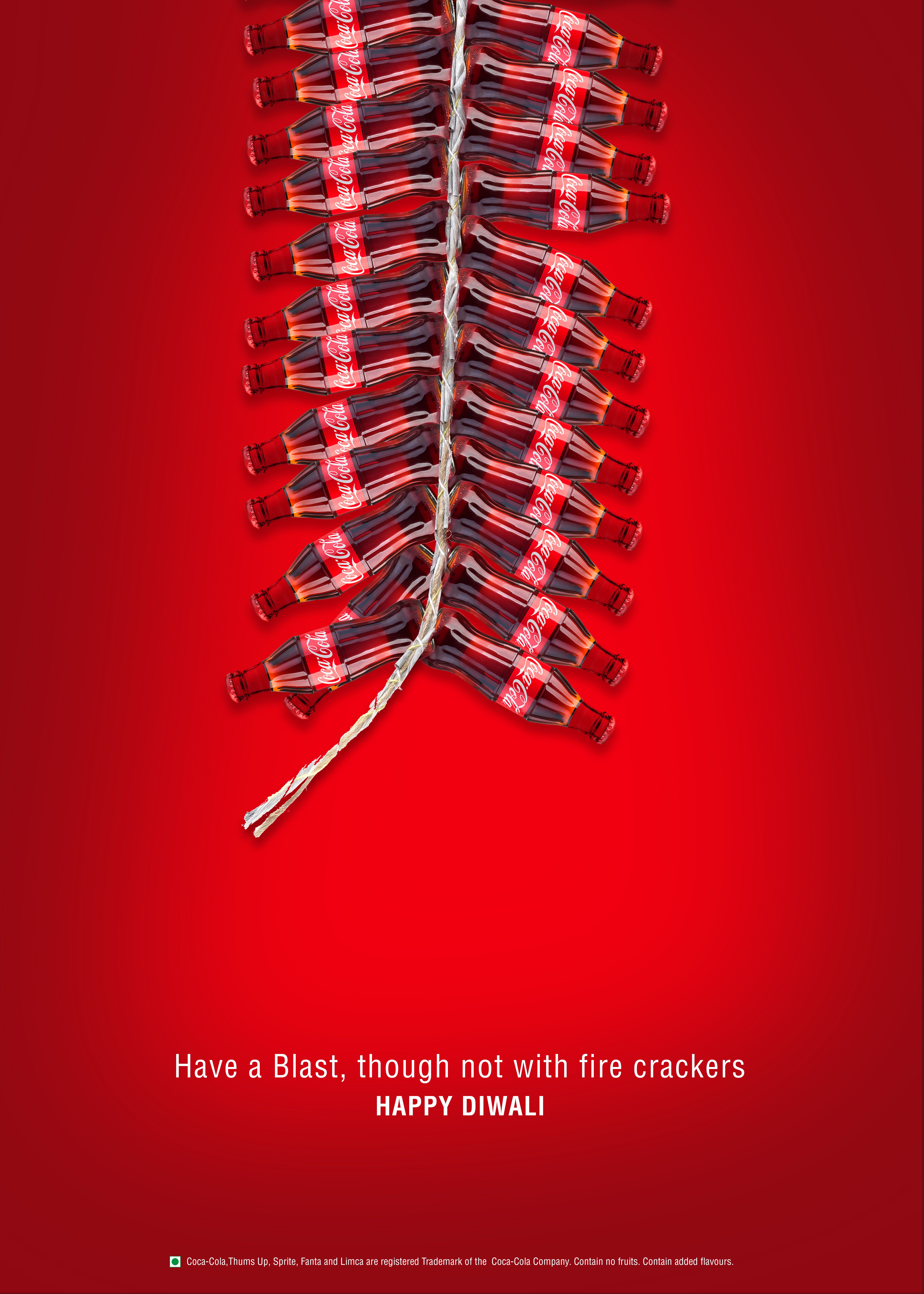 Soda bottles braided into a firecracker ladi