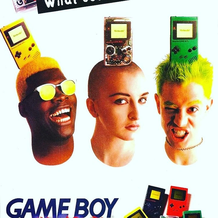 Gaming & Esports creative ad: Game Boys as hair color heads