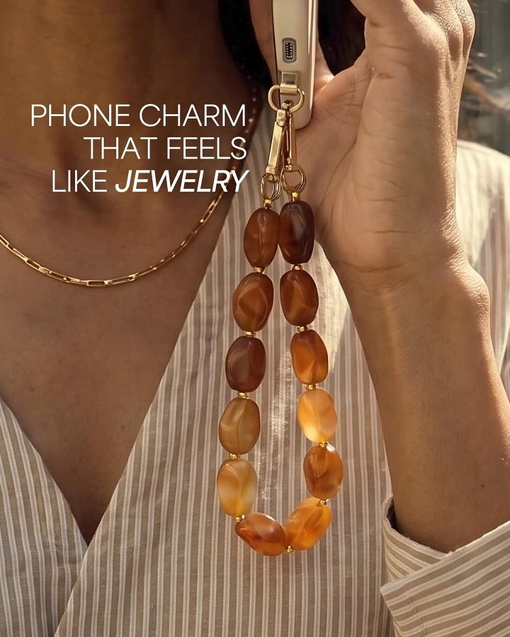 Phone Cases & Mobile Accessories creative ad: Jewelry metaphor makes the charm feel premium