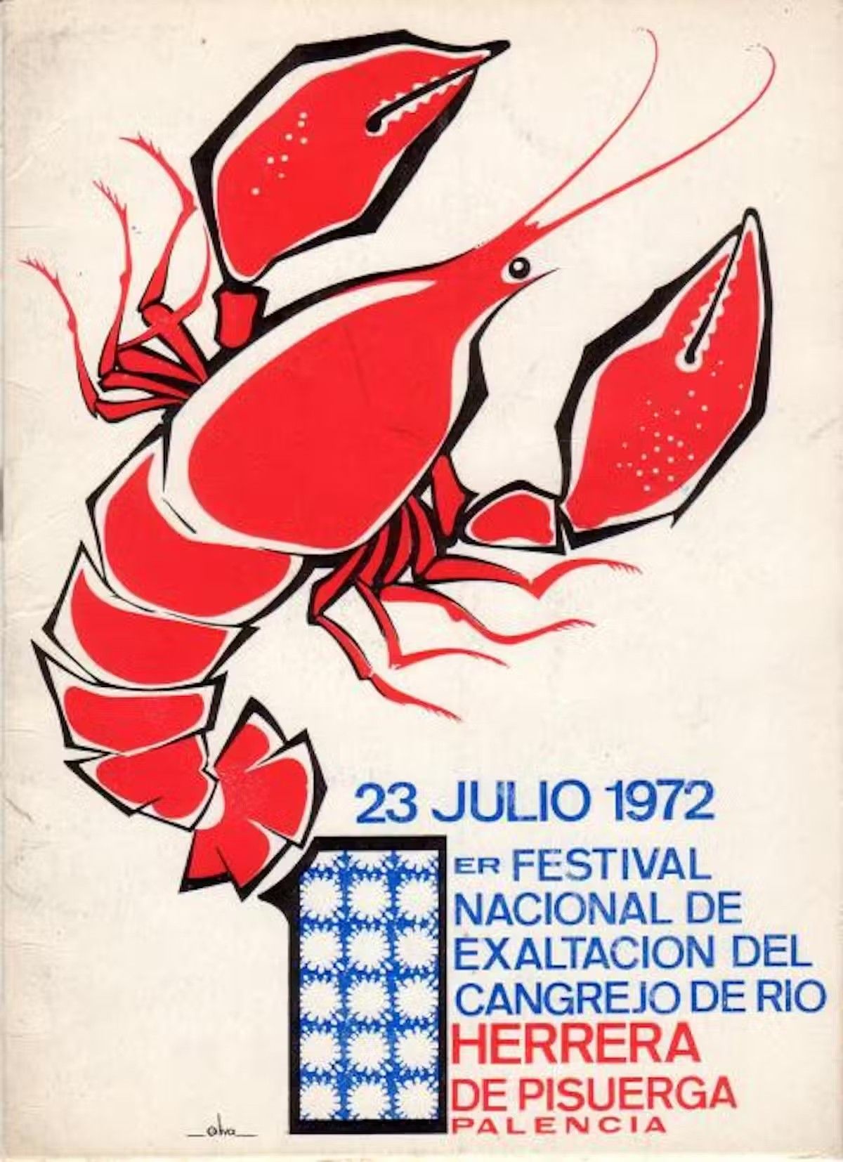 Instagram post: Striking lobster festival illustration poster