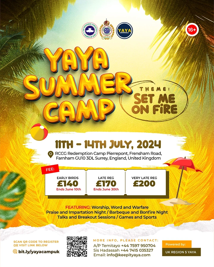 Summer Camps & Kids Activities creative ad: Fire imagery supports set-me-on-fire pun
