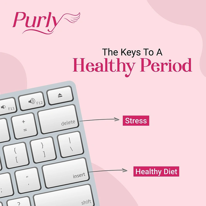 Period Care & Feminine Hygiene creative ad: witty keyboard metaphor for health tips