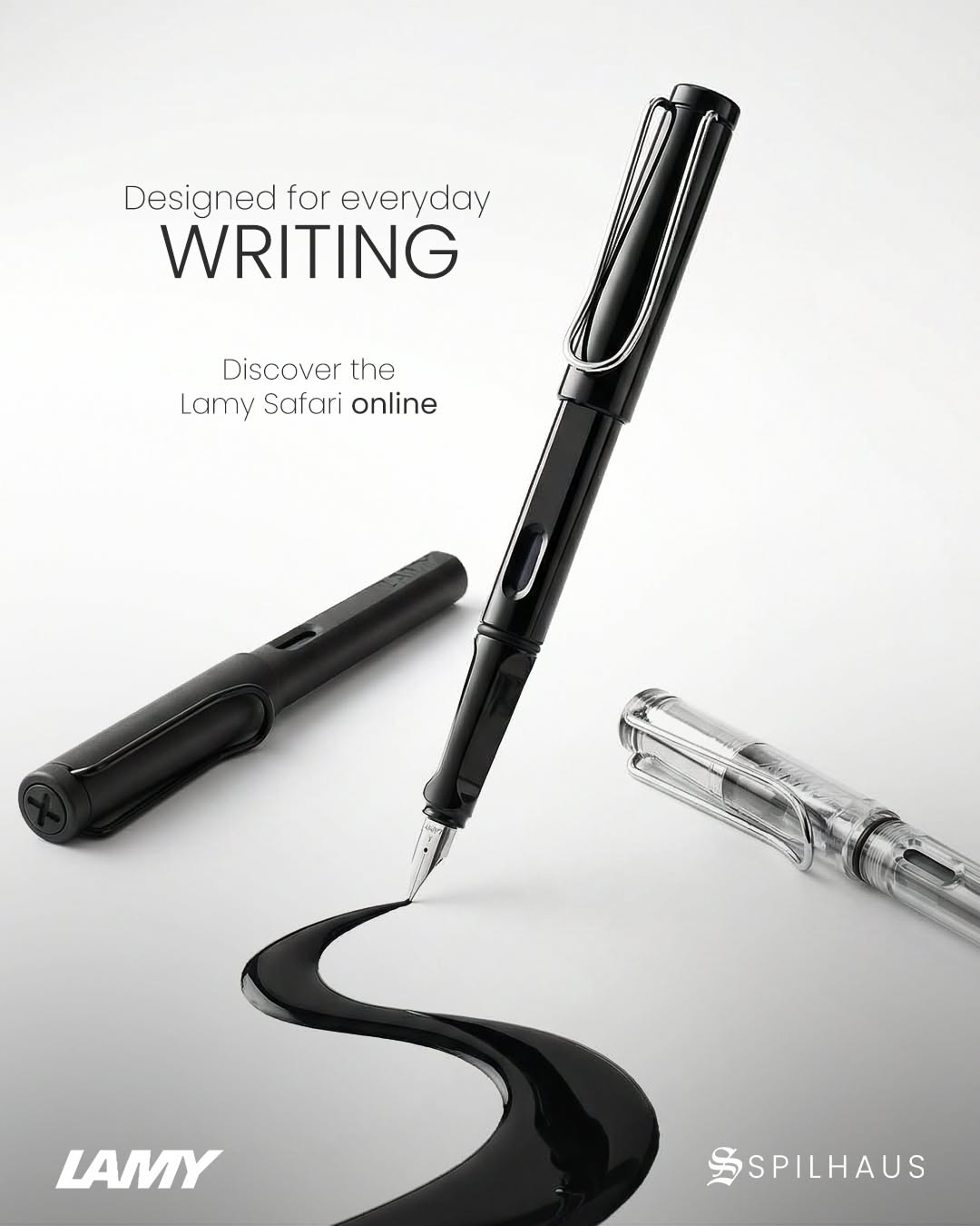 Instagram post: Ink flourish dramatizes everyday writing