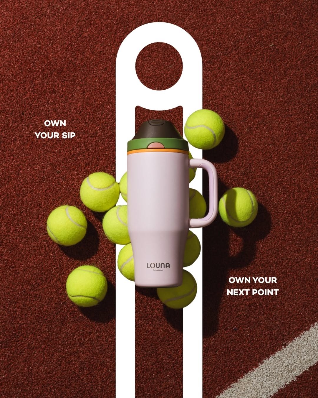 Instagram post: Tennis balls create a strong sip-point pun, slide 1