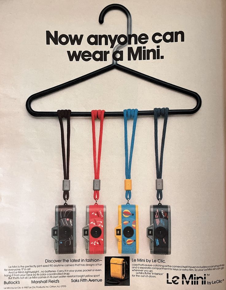 Instagram post: Cameras presented as wearable accessories