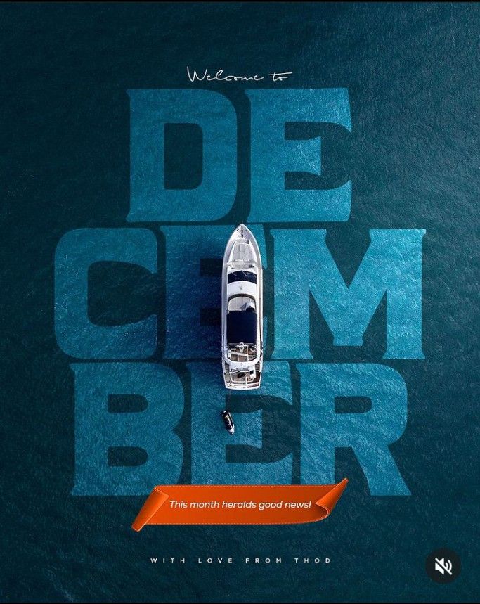 Instagram post: Ship punctuates clever December wordplay