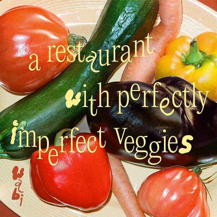 Salad Bars & Healthy Restaurants creative ad: Perfectly imperfect vegetable concept