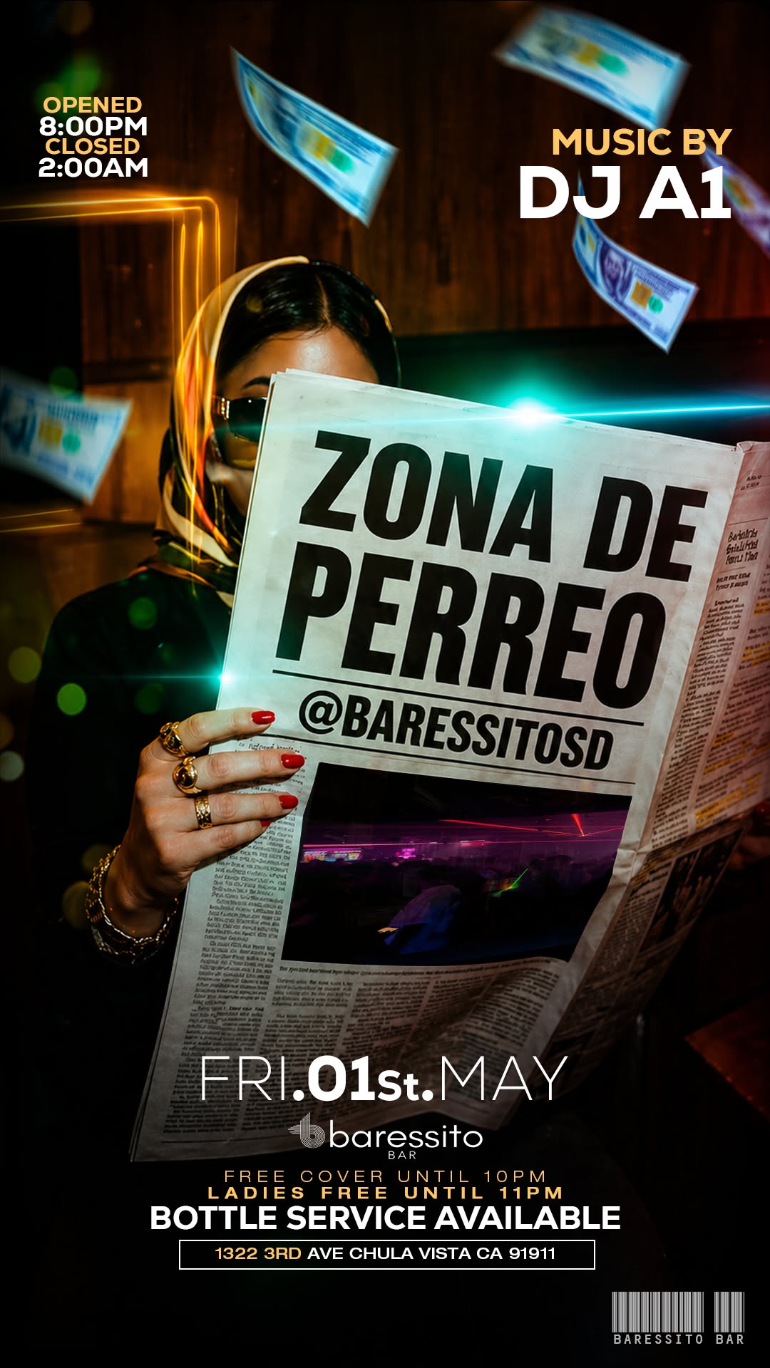Story: Newspaper prop creates nightlife narrative