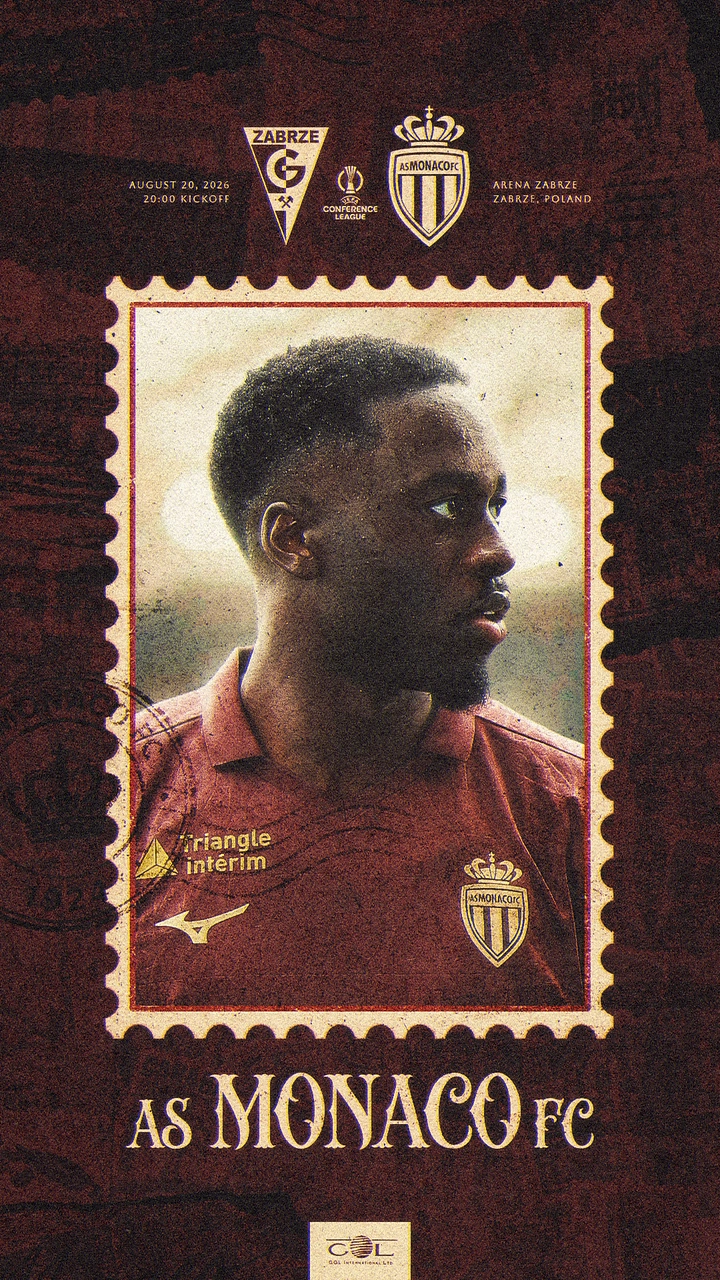 Creative ad: Footballer's profile portrait inside a vintage postage stamp