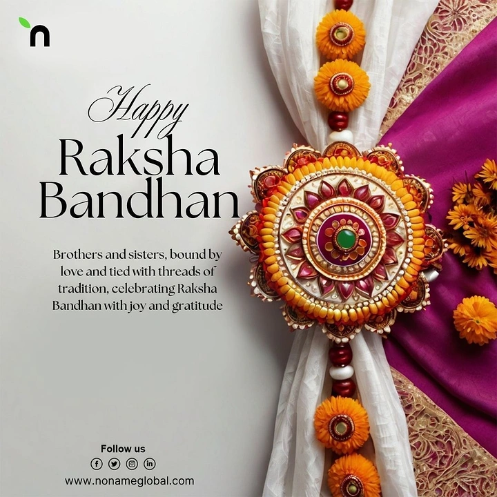 Raksha Bandhan creative ad: Rakhi as curtain tie-back binding fabrics