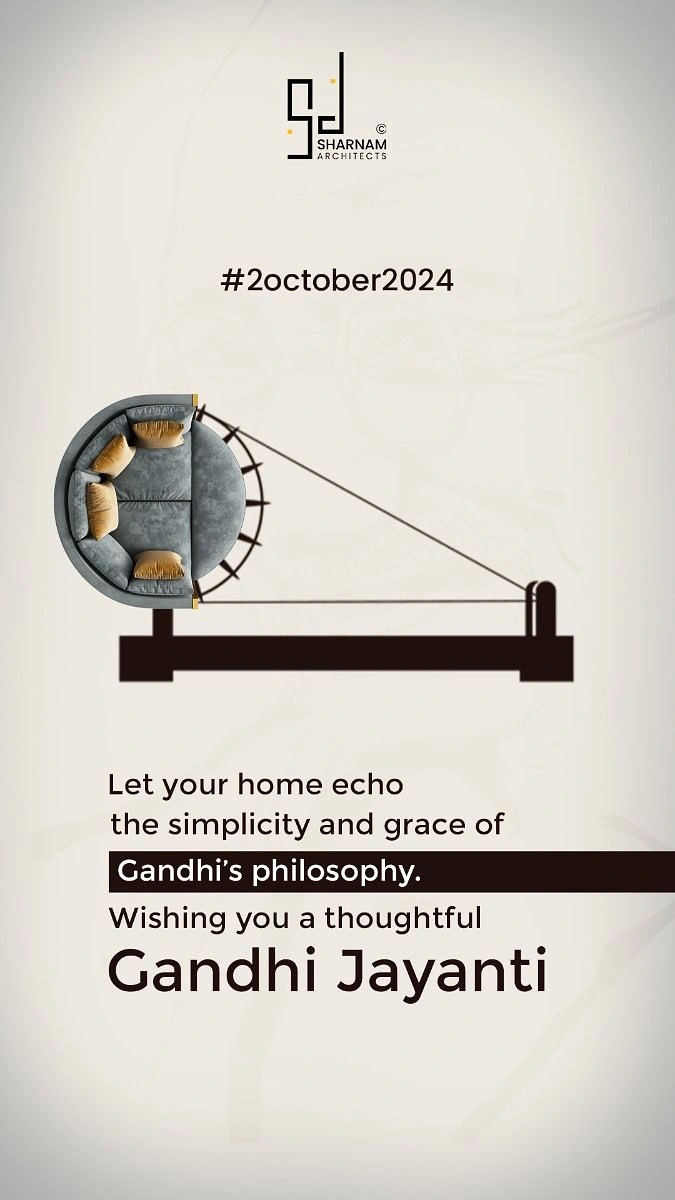 Gandhi Jayanti creative ad: Armchair becomes charkha wheel, home brand