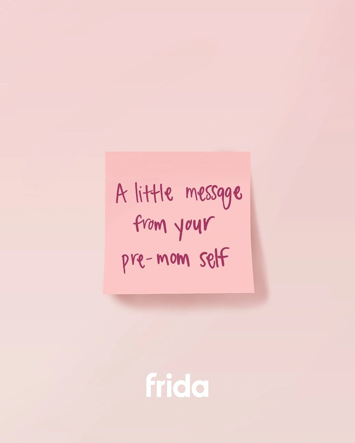 Mother's Day creative ad: Pink sticky note with handwritten message