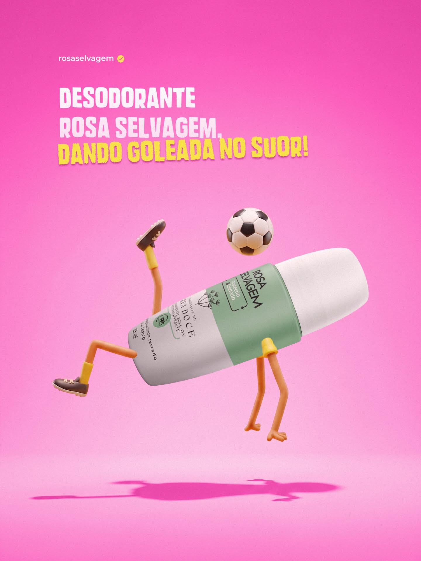 Instagram post: Dancing deodorant visualizes sweat confidence