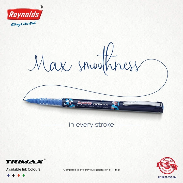 Pens & Writing Instruments creative ad: Pen stroke becomes handwritten headline