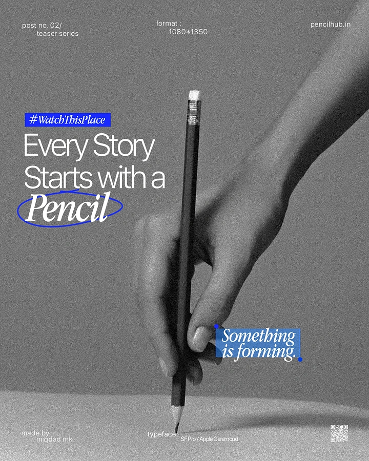 Pens & Writing Instruments creative ad: Storytelling copy paired with writing gesture