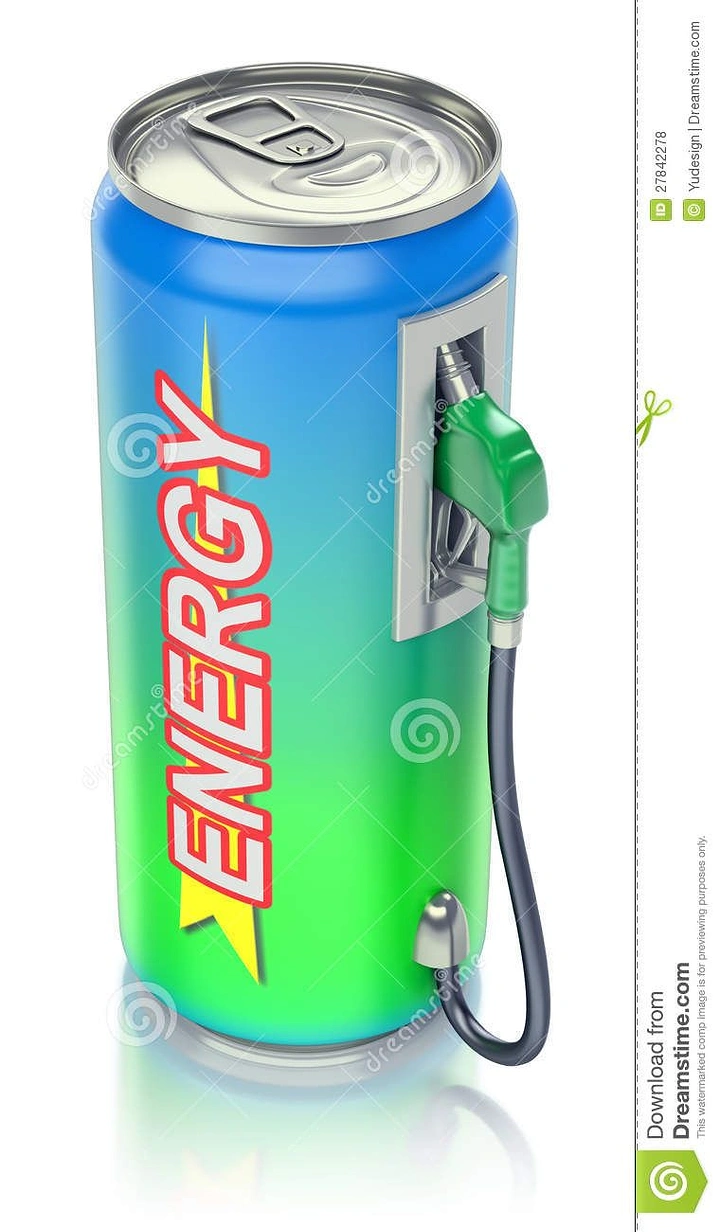 Energy & Sports Drinks creative ad: Energy can becomes a gas pump