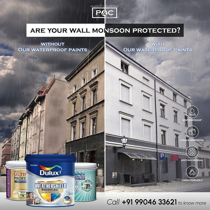 Waterproofing creative ad: Clear protected-versus-unprotected comparison
