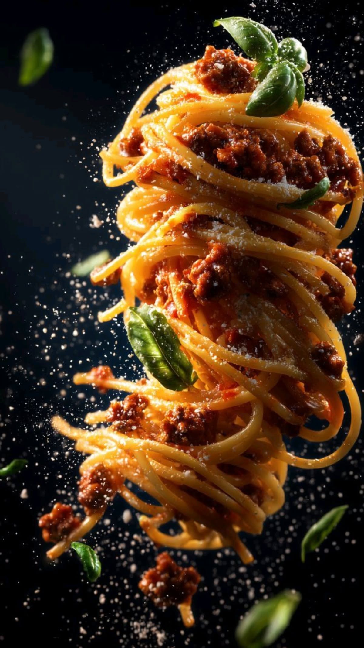 Story: Dramatic surreal pasta tower