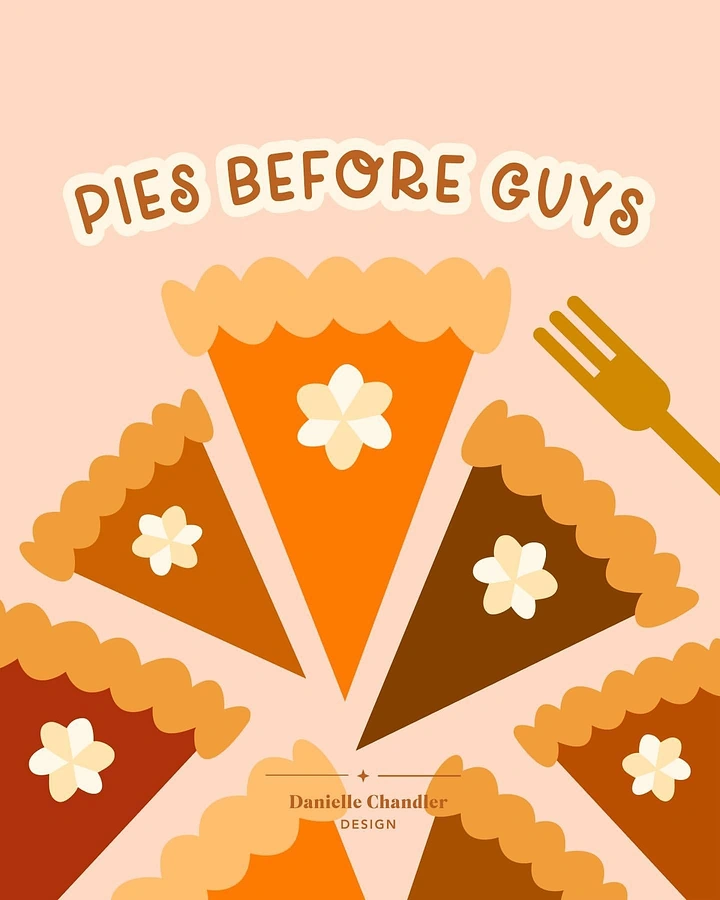 Thanksgiving creative ad: Radiating pie slices in autumn tones