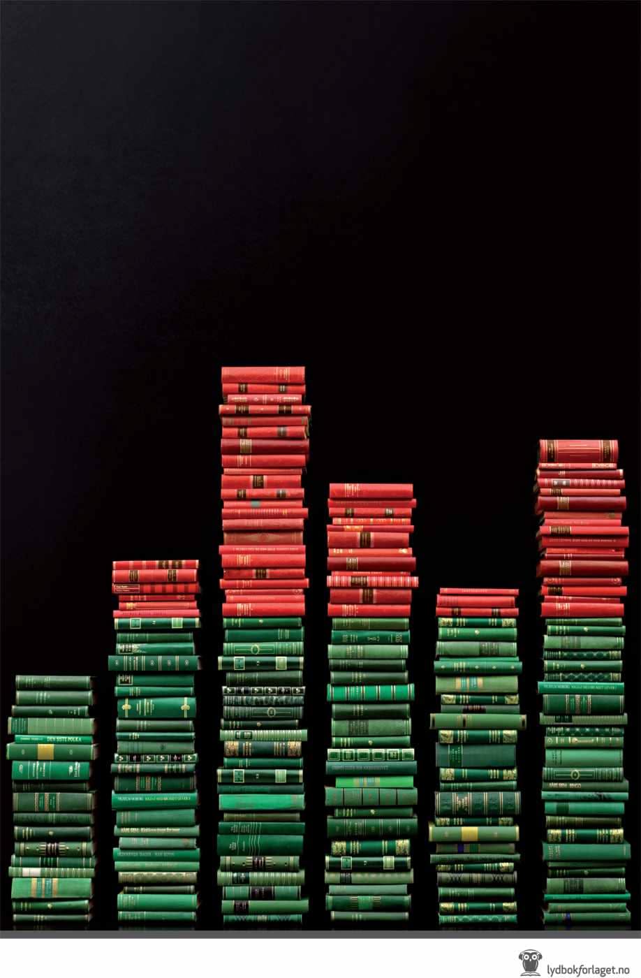 Book stacks form bar chart