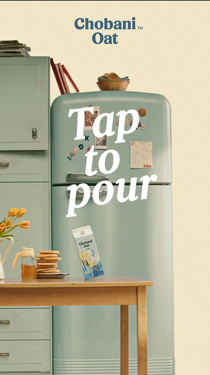 Dairy Brands creative ad: Fridge as tap, 'Tap to pour'
