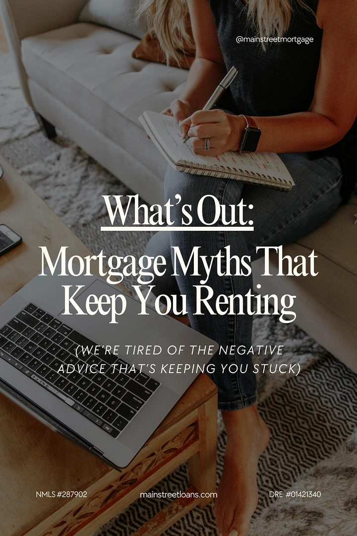 Mortgage & Home Loan Brokers creative ad: Myths-versus-renting editorial framing