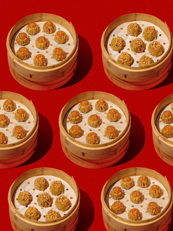 Chinese Restaurants creative ad: Dimsum steamers form memorable repetition