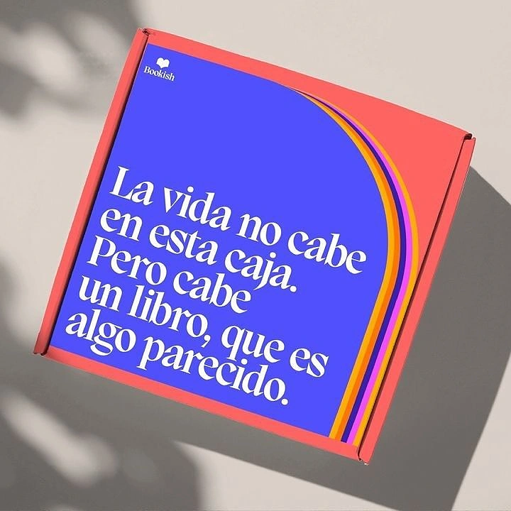 Bookstores creative ad: Witty copy: life doesn't fit, a book does