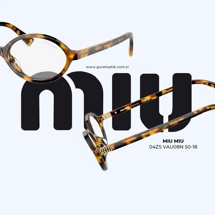 Opticians & Eye Care creative ad: Frames interlocked with Miu logotype variant
