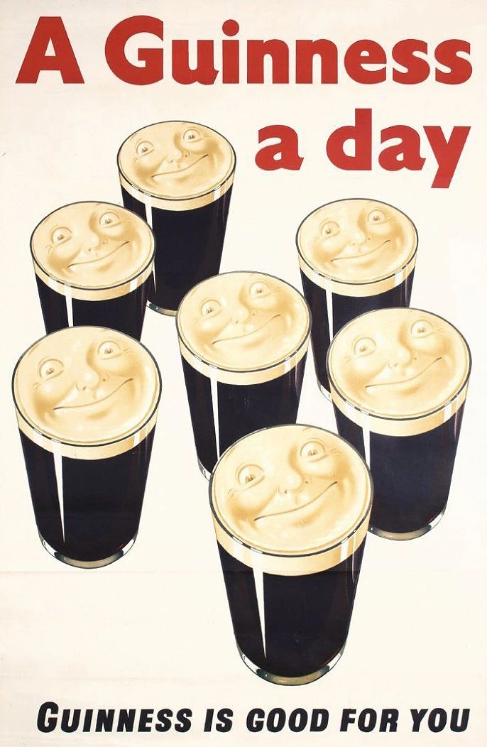 Bars & Pubs creative ad: Anthropomorphic pints reinforce witty slogan
