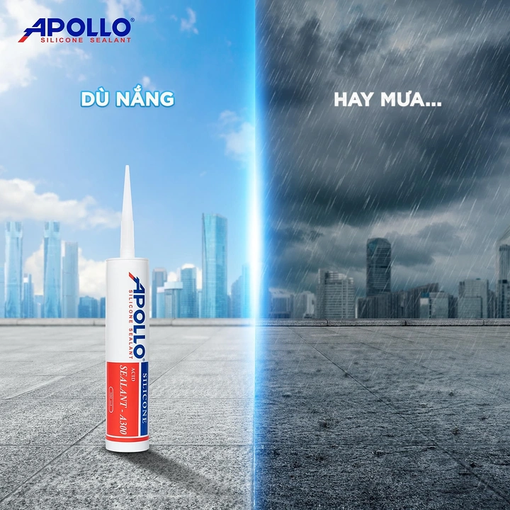 Waterproofing creative ad: Strong sun-versus-rain product metaphor