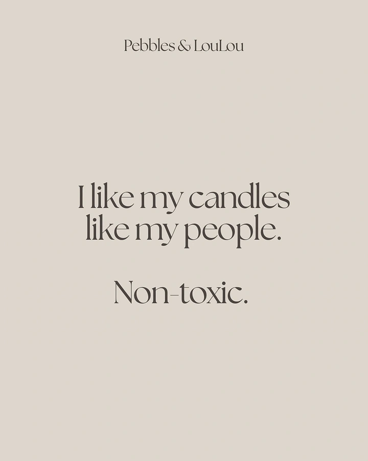 Candles & Home Fragrance creative ad: Witty 'non-toxic people' copy pun