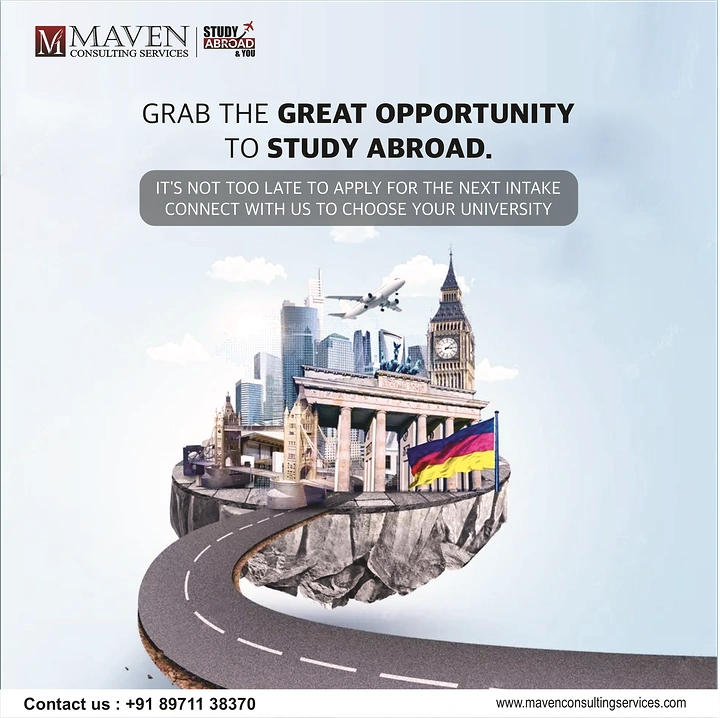 Study Abroad Consultants creative ad: Road metaphor for study-abroad opportunity