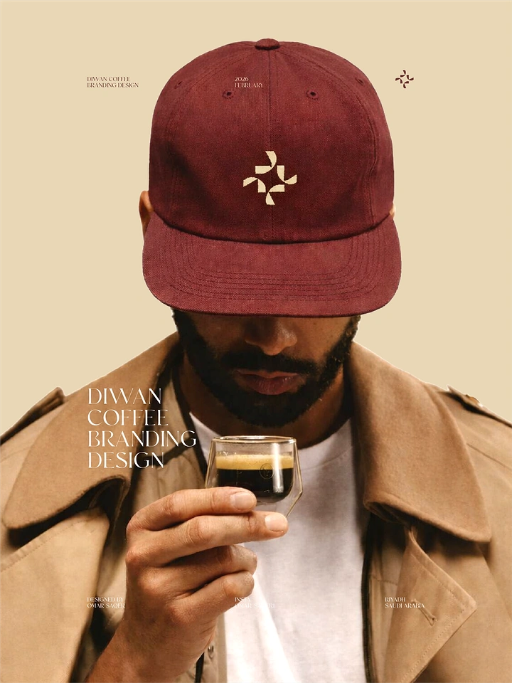 Hats & Caps creative ad: Coffee ritual reinforces branding concept
