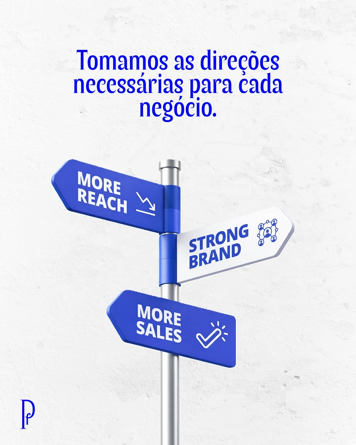 Signage & Sign Makers creative ad: Directional signpost metaphor for growth