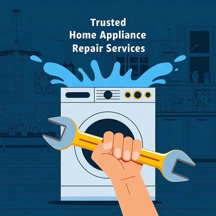 Appliance Repair creative ad: Wrench-hand appliance repair metaphor