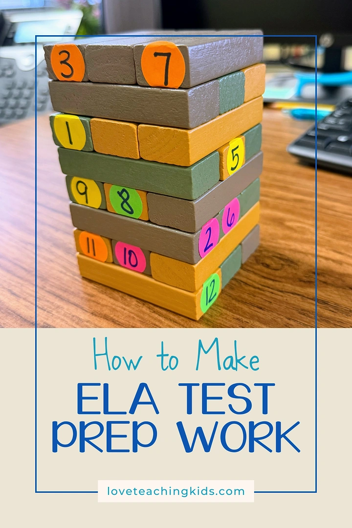 Test Prep & Exam Coaching creative ad: Jenga blocks cleverly represent test preparation