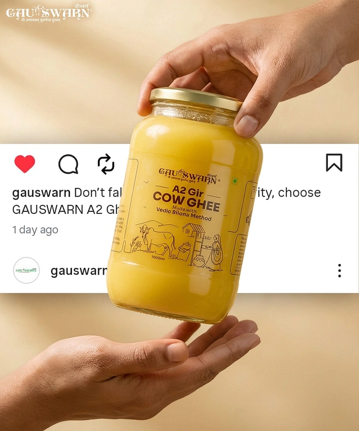 Dairy Brands creative ad: Jar bursting out of Instagram post