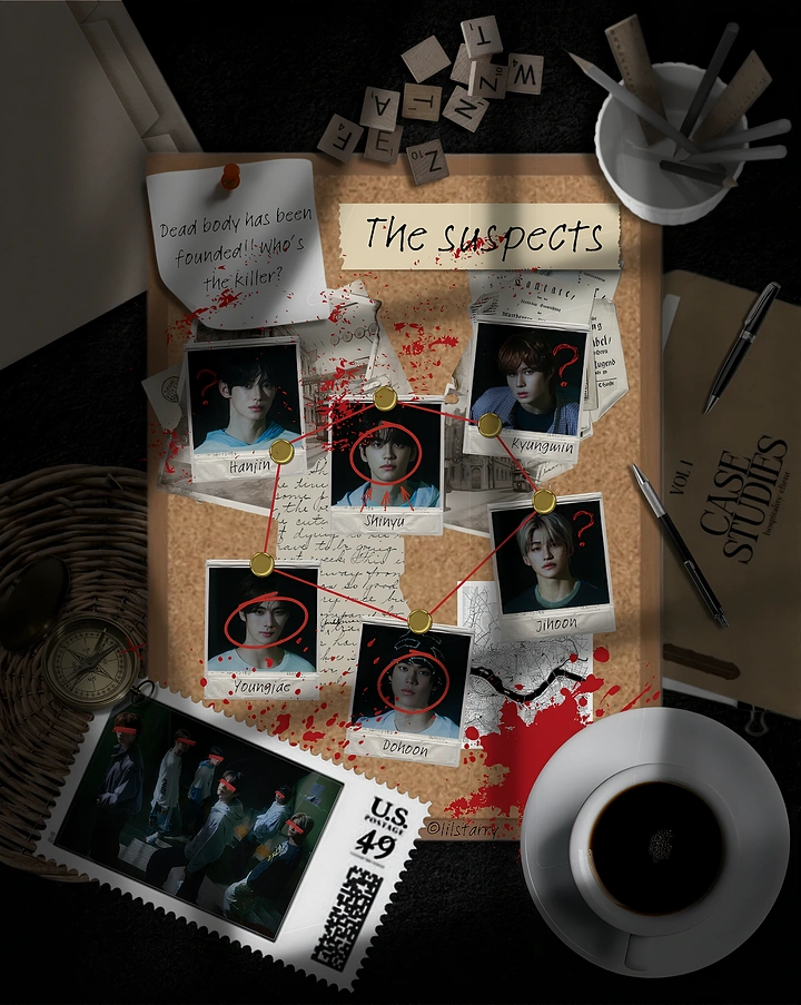 Escape Rooms creative ad: Suspect-board mystery presentation